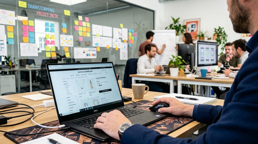 Comparación entre una agencia Shopify y un desarrollador freelance para crear una tienda online.