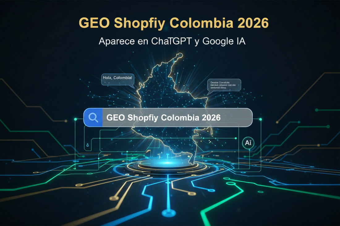 GEO Shopify Colombia 2026: Aparece en ChatGPT y Google IA