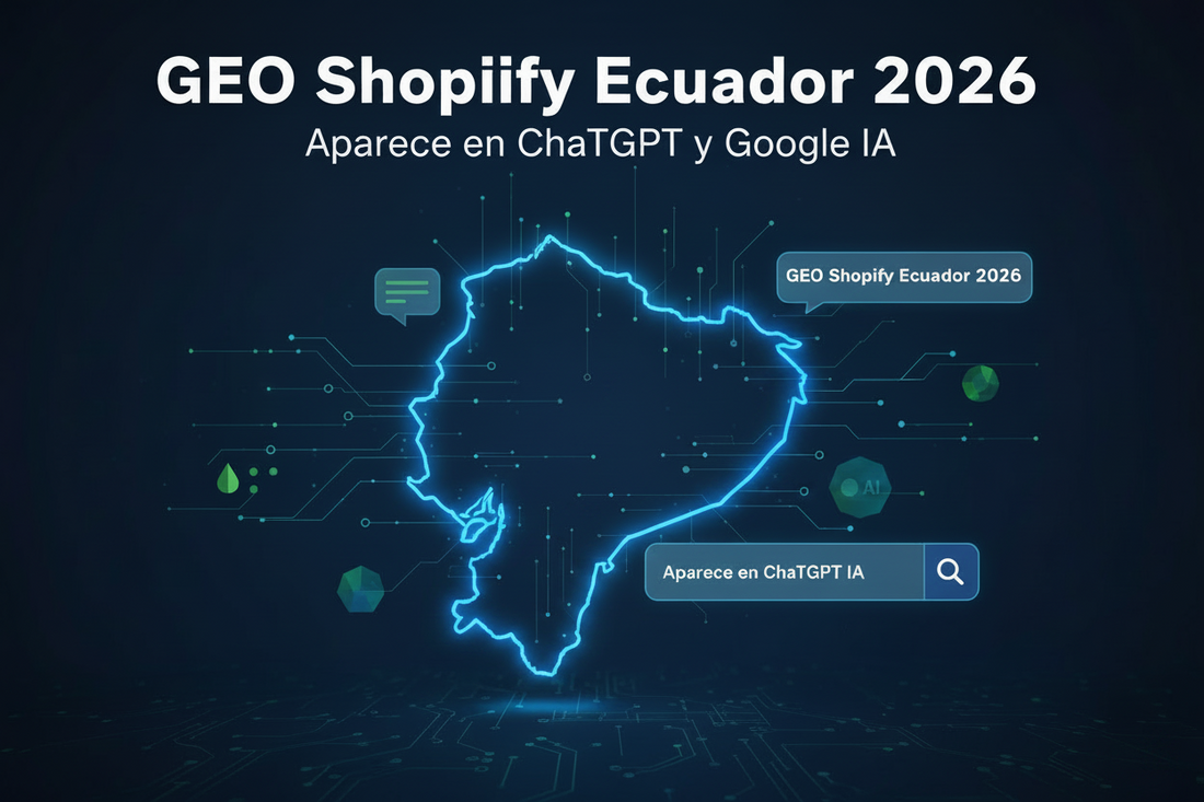 GEO Shopify Ecuador 2026: Aparece en ChatGPT y Google IA