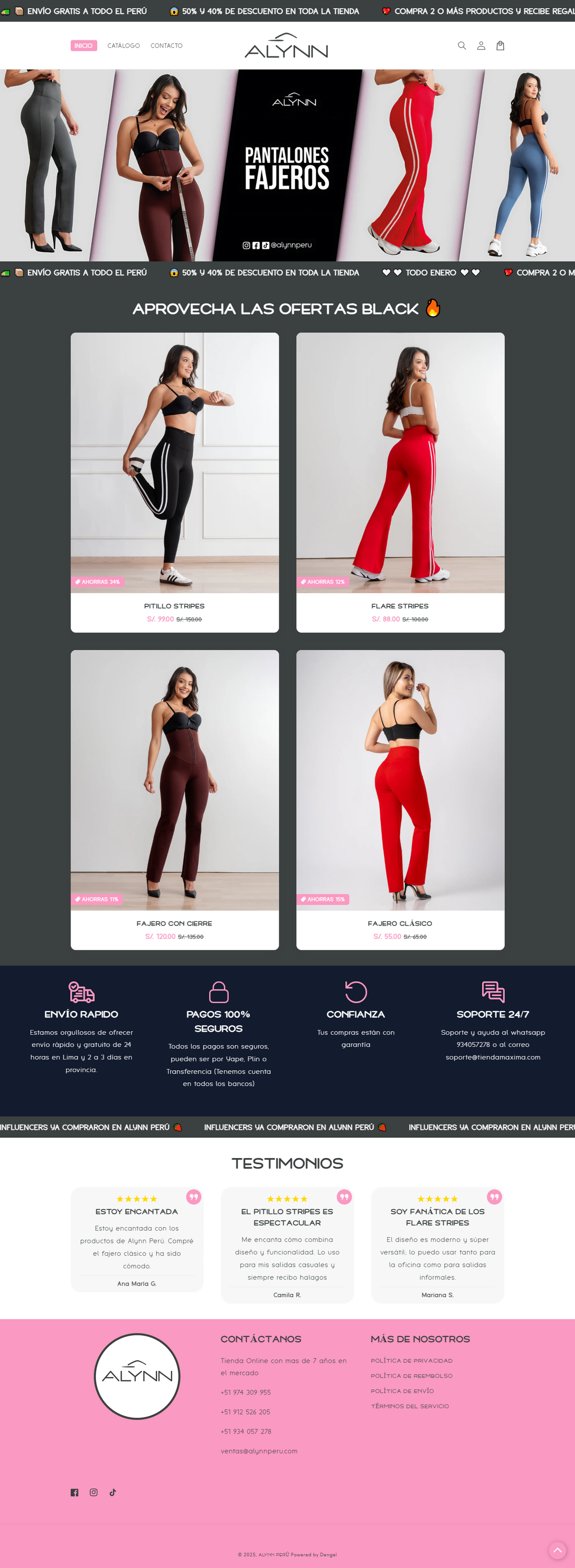 Tienda online de ropas de dama