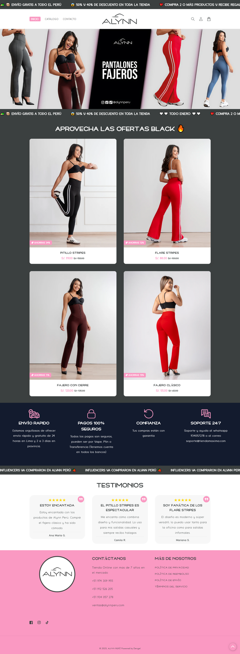 Tienda online de ropas de dama