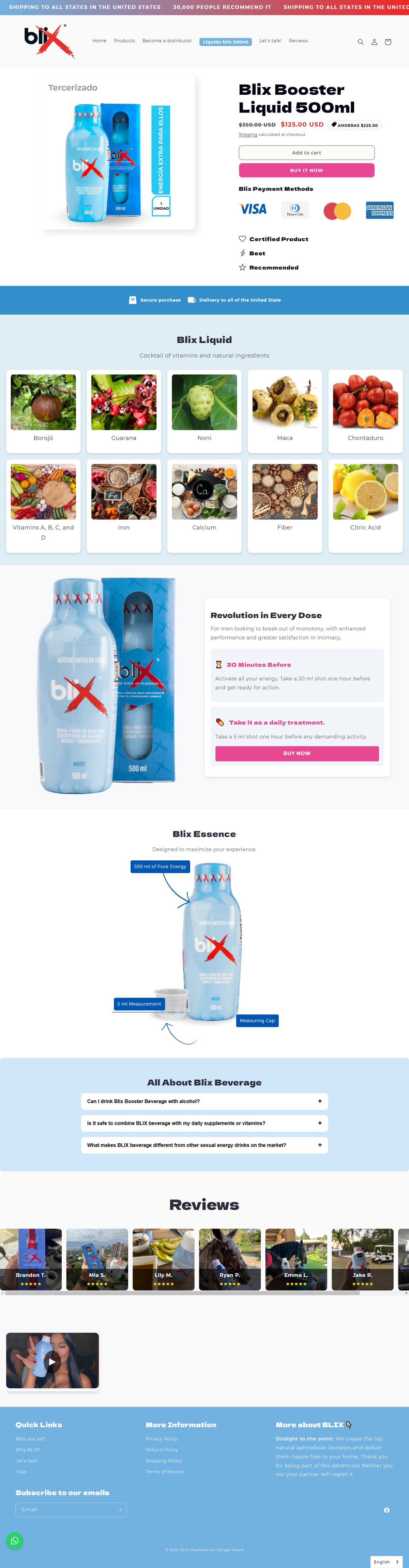 Tienda online de suplemento energético